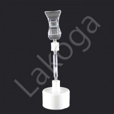 Колпачок на бутылку со штангой 50 с Прищепкой-2 (прозрачная с металлической пружинкой)