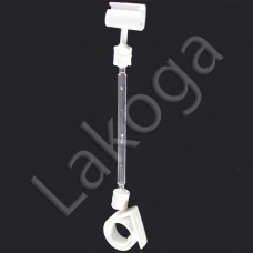 Держатель ценника улитка со штангой 95 с Зигзагом-2 (белый)