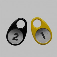 Гардеробный номерок цветной